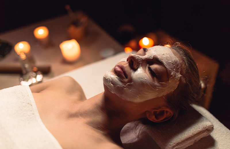 Lovely Skin and Beauty - Brisbane - A woman receiving a luxurious facial treatment in an elegant spa, designed to rejuvenate and refresh her skin. - Pamper Package